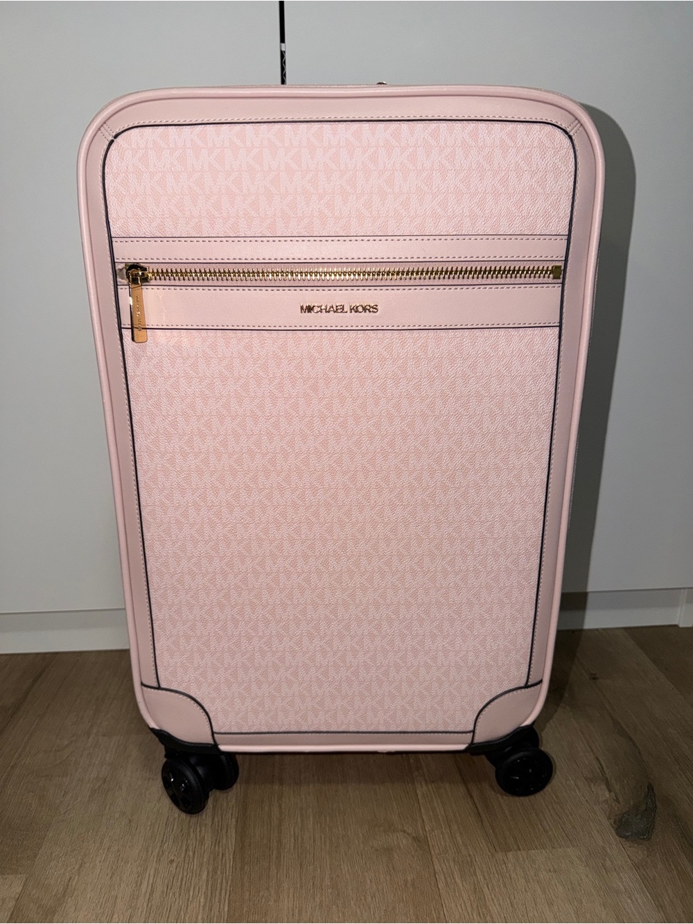 Michael Kors Light Pink Logo Soft-Shell Carry-On